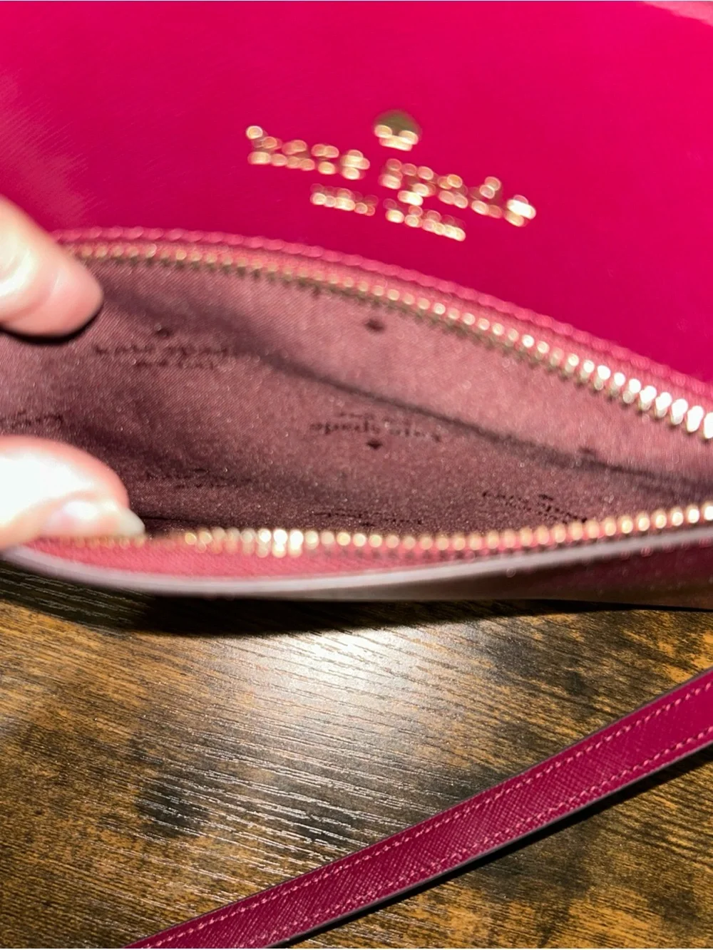 Kate Spade Red Sadie North South Crossbody Leather Purse Bag